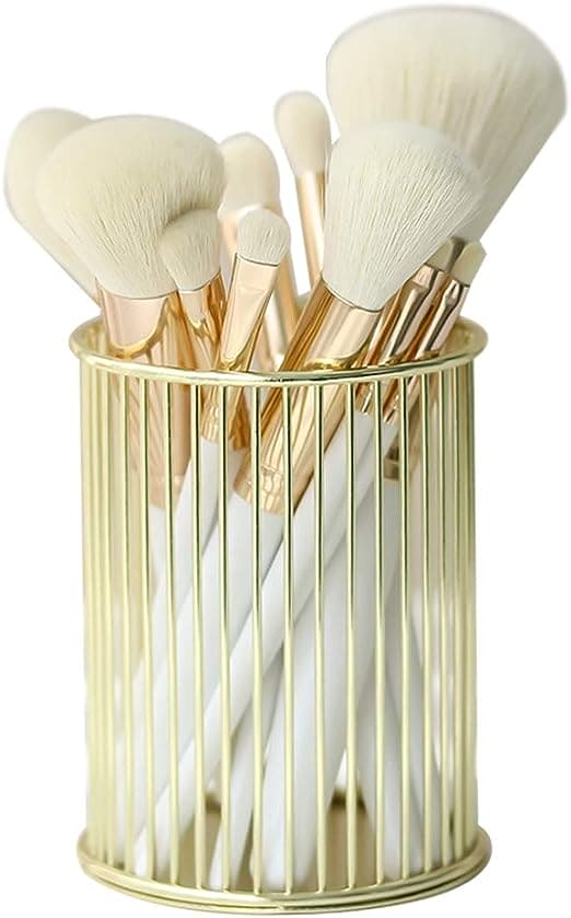 Wire Mesh Pen Holder, Metal Desktop Pen Holder, Round Stick Cylinder Pen Pencil, Makeup Brush Holder, Desktop Storage Box for Office Home, Metal Hollow Out Pen Holder for Desk, Desktop Accessories Wire Makeup Brush Holder Wire Mesh Pen Holder, Metal Desktop Pen Holder, Round Stick Cylinder Pen Pencil, Makeup Brush Holder, Desktop Storage Box for Office Home, Metal Hollow Out Pen Holder for Desk, Desktop Accessories Wire Makeup Brush Holder